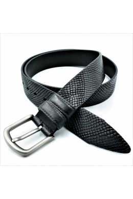 Шкіряний ремінь чорний