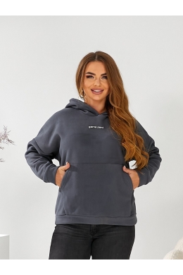 Жіноче флісове худі колір графіт