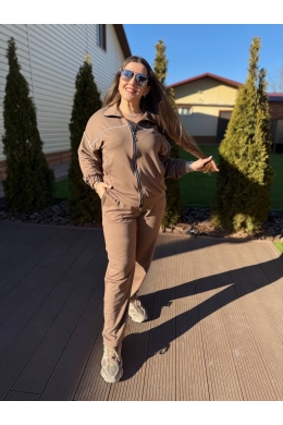 Жіночий костюм двійка колір моко