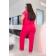 Жіночий костюм двійка колір малиновий