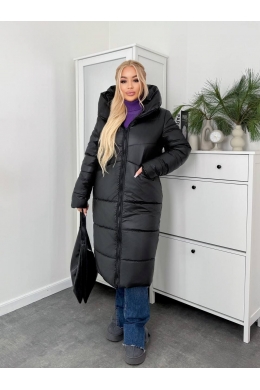 Жіноча зимова куртка чорного кольору