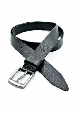 Ремінь чоловічий шкіряний чорний