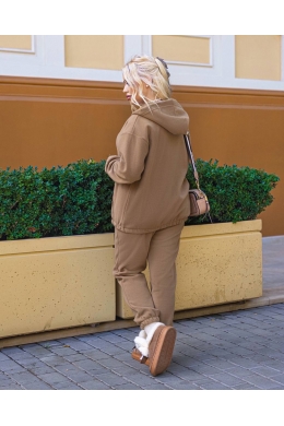Жіночий костюм із флісу колір мокко