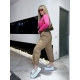 Жіночі джинси baggy колір шоколад