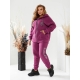 Теплий жіночий костюм на флісі колір пурпурний