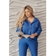 Жіночий костюм двійка джинсового кольору