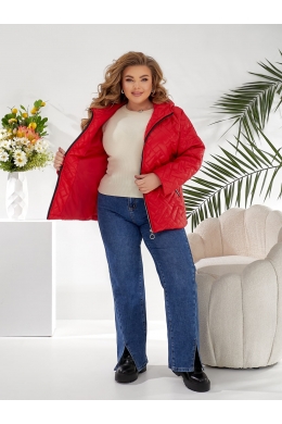 Жіноча демісезонна куртка червоного кольору