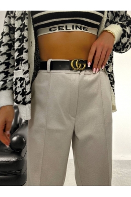 Жіночі теплі штани колір світлий беж