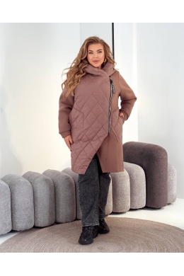 Жіночий демісезонний теплий кардиган кольору мокко