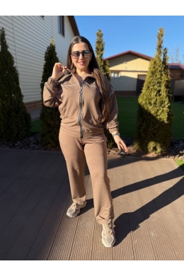 Жіночий костюм двійка колір моко