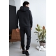 Чоловічий теплий спортивний костюм колір антрацит