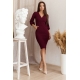 Жіноча ошатна сукня колір марсала