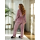 Жіноча піжама-двійка колір пудра