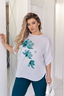 Жіночий костюм двійка з блузою кольору пляшка