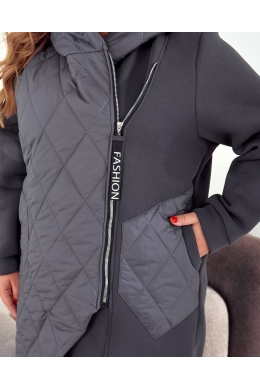 Жіночий демісезонний теплий кардиган сірого кольору