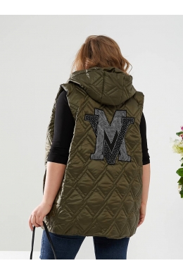 Жіночий весняний жилет хакі