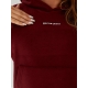 Жіноче флісове худі колір бордо