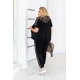 Жіночий велюровий костюм двійка чорно- тигрового кольору