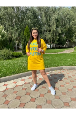 Жіноча туніка колір жовтий