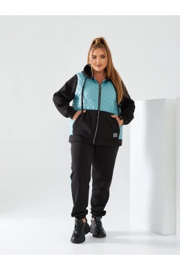 Жіночий теплий спортивний костюм колір мята