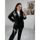 Жіночий костюм двійка колір чорний