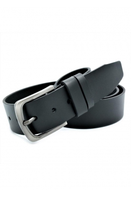Ремінь чоловічий шкіряний Чорний