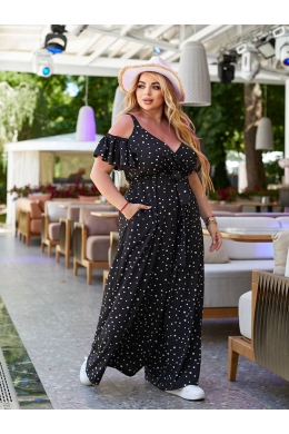 Жіночий комбінезон колір чорний