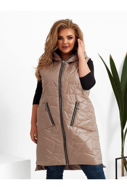 Жіночий жилет прямого крою моко