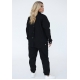 Жіночий джинсовий костюм двійка колір чорний