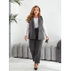Жіночий костюм двійка жилет і штани колір графіт