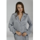 Жіноча піжама шовк Армані Jesika сірого кольору