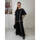 Жіночий костюм двійка вільного крою чорного кольору