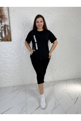 Жіночий костюм двійка чорного кольору