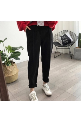 Жіночі штани вільного крою колір чорний