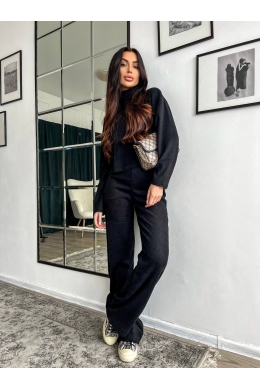 Жіночий костюм двійка з ангори колір чорний