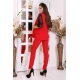 Жіночий костюм двійка брюки з жилетом червоного кольору