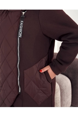 Жіночий демісезонний теплий кардиган кольору шоколад