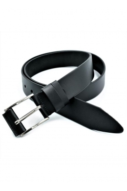 Ремінь чоловічий шкіряний Чорний