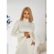 Жіночий прогулянковий костюм вязка колір молочний