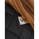 Жіночий стьоганий жилет на синтепоні чорного кольору