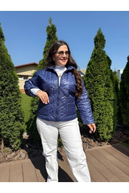 Жіноча демісезонна куртка синього кольору