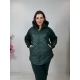 Жіночий костюм двійка колір смарагдовий