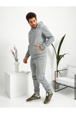Чоловічий теплий спортивний костюм колір меланж