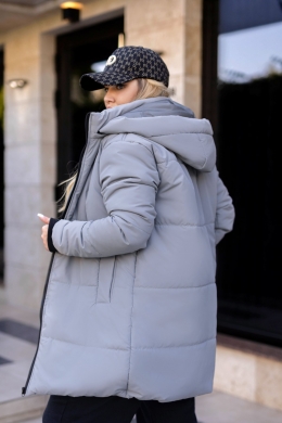 Жіноча куртка з капюшоном колір фісташка