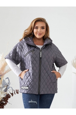 Жіноча жилетка колір графіт
