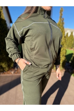 Жіночий костюм двійка колір хакі