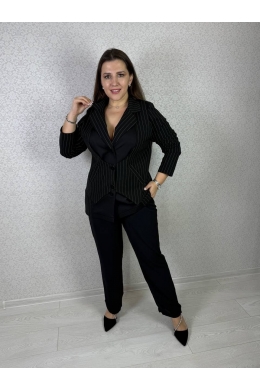 Жіночий костюм двійка колір чорний