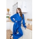 Жіночий костюм в піжамному стилі колір електрик