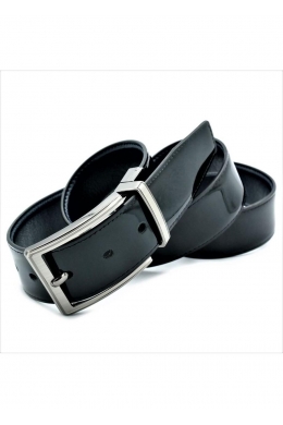 Ремінь чоловічий двосторонній синій Чорний