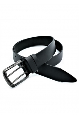 Ремінь чоловічий шкіряний Чорний